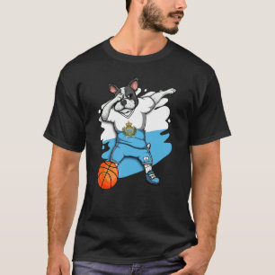 T-shirt Dabbing Bouledogue Français Supporter de Basket Sa