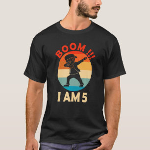 T-shirt Dabbing Boy 5e Anniversaire tenue 5 Cinq Ans K