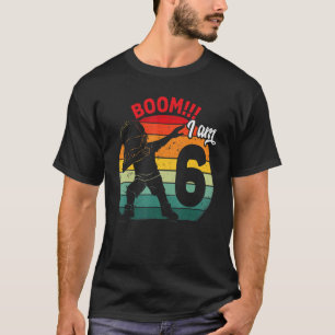 T-shirt Dabbing Boy Sixième 6e fête d'anniversaire 6 Six a