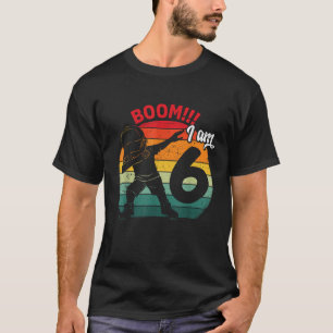 T-shirt Dabbing Boy Sixième 6e fête d'anniversaire 6 Six a