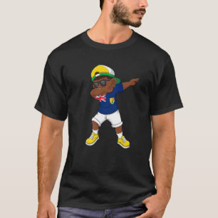 T-shirt Dabbing Boy Turks And Caicos Drapeau Enfants Dab D