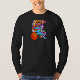 T-shirt Dabbing Brown Skin Unicorn Fiji Basketball Jersey