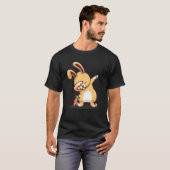T-shirt Dabbing Bunny with carrot (Devant entier)