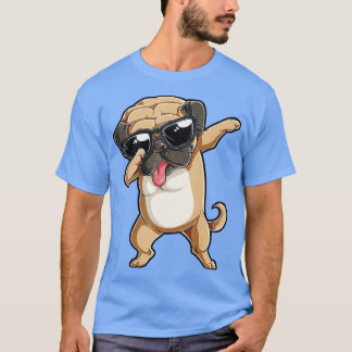 T-shirt Dabbing Carlin T Amoureux des chiens Enfants Garço
