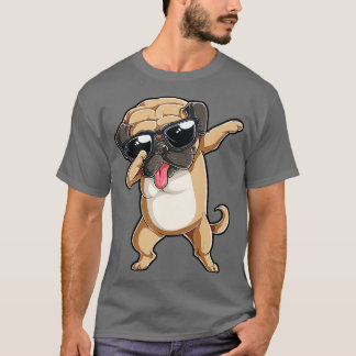 T-shirt Dabbing Carlin T Amoureux des chiens Enfants Garço