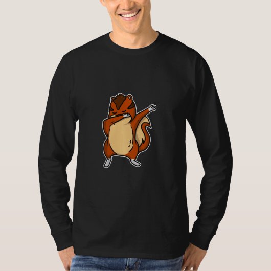 T-shirt Dabbing Chipmunk Dab Dance Cool écureuil (Devant)