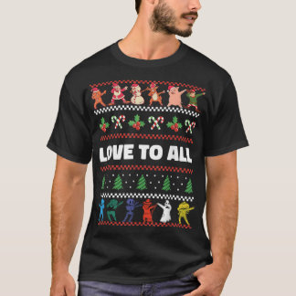 T-shirt Dabbing Christmas Boys Skeleton Zombie Scary Pumpk