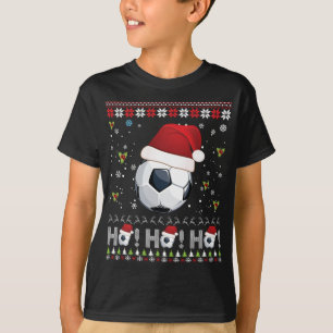 T-shirt Dabbing Christmas Soccer Ho Père Noël Elf laide pu