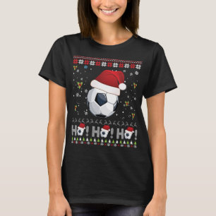 T-shirt Dabbing Christmas Soccer Ho Père Noël Elf laide pu