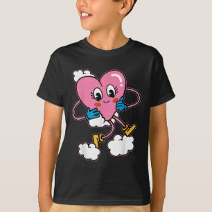 T-shirt Dabbing Coeur Saint Valentin Chemise Pour Hommes F