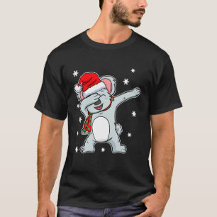T-shirt Dabbing Dab Australian Koala Oear Noël Père Noël