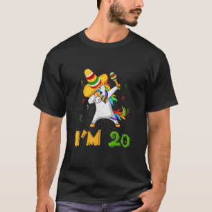 T-shirt Dabbing Dab Unicorn Âge de 20 ans Naissance Cinco