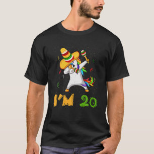 T-shirt Dabbing Dab Unicorn Âge de 20 ans Naissance Cinco