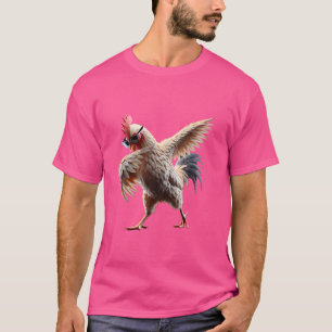 T-shirt Dabbing Dabbing Chicken Cool Dab Fun Amoureux des