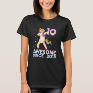 T-shirt Dabbing Dabbing Unicorn 10e anniversaire Cadeaux 1