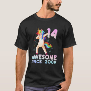 T-shirt Dabbing Dabbing Unicorn 14e anniversaire Cadeaux 1