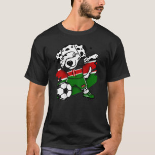 T-shirt Dabbing Dalmatian Kenya Fans de football Jersey Ke