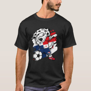 T-shirt Dabbing Dalmatian Panama Soccer Fans Jersey Footba