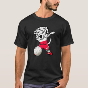 T-shirt Dabbing Dalmatie Chien Pologne Volleyball fans Jer