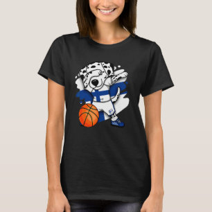 T-shirt Dabbing Dalmatie Finlande Fans de basket Jersey B