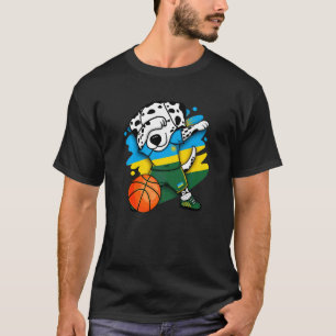 T-shirt Dabbing Dalmatie Rwanda Basketball Fans Jersey Bb