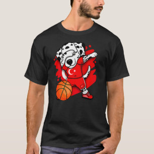 T-shirt Dabbing Dalmatien Chien Turquie Basketball Jersey