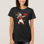 T-shirt Dabbing Dog Wears Visage Masque Dab Dance Funny Va (Devant)
