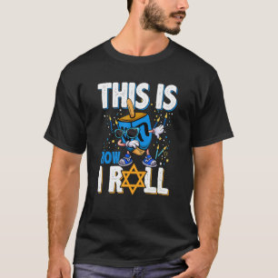 T-shirt Dabbing Dreidel C'Est Comme Ça Que Je Roule Menora