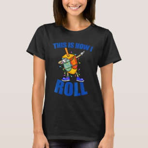 T-shirt Dabbing Dreidel Ugly Hanoukka Chanukah Hommes Femm