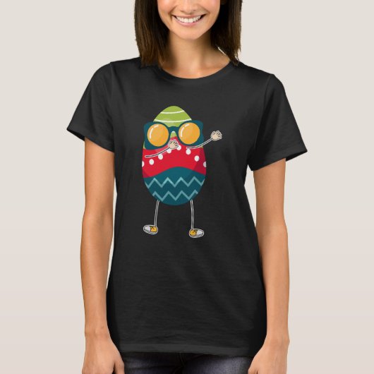 T-shirt Dabbing Easter Oeuf Lunettes de soleil Pâques Dima (Devant)