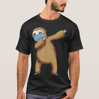 T-shirt Dabbing Fente Avec Masque Visage Dab Drôle Lapin C