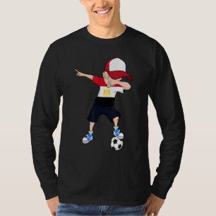 T-shirt Dabbing Football Pour Garçons Egypte Football Égyp