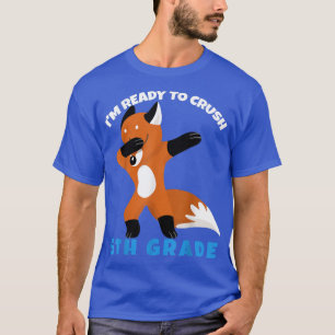 T-shirt Dabbing Fox Premier Jour De L'École Je suis prêt à