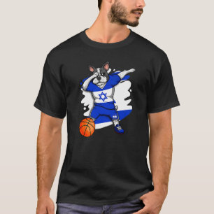 T-shirt Dabbing French Buldog Israel Fan Jerse