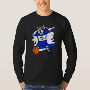 T-shirt Dabbing French Buldog Israel Fan Jerse