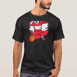 T-shirt Dabbing French Bulldog Autriche Basketball Fan Jer