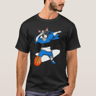 T-shirt Dabbing French Bulldog Estonie Basketball Fan Jers