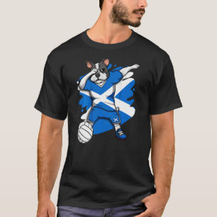 T-shirt Dabbing French Bulldog Scotland Fan Jer