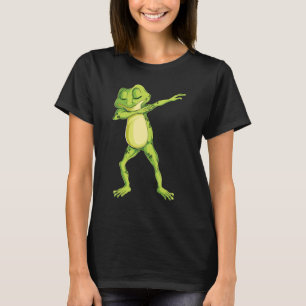 T-shirt Dabbing Frog Eau Animal Amphibiens Filles Ados W