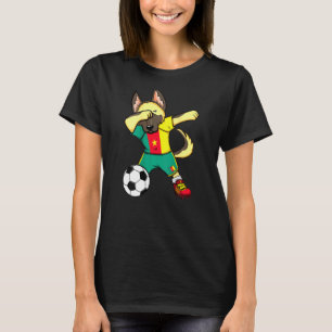 T-shirt Dabbing German Shepherd Cameroon Soccer Fans Jerse