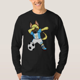 T-shirt Dabbing German Shepherd Guatemala Soccer Fan Jerse