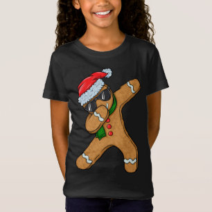 T-Shirt Dabbing Gingerbread Homme Cookie Père Noël Christm