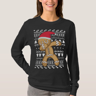 T-shirt Dabbing Gingerbread Man laide de Noël