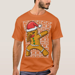 T-shirt Dabbing Gingerbread Man laide de Noël