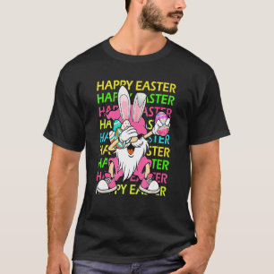 T-shirt Dabbing Gnome Bunny Eggs Hunting Funny Easter Day