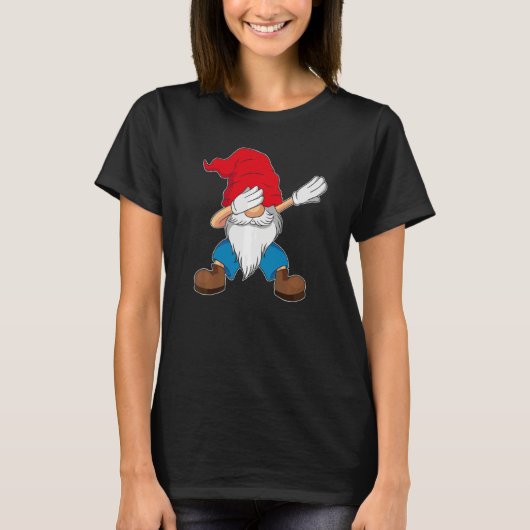 T-shirt Dabbing Gnome Christmas Family Matching (Devant)