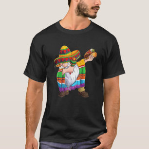 T-shirt Dabbing Gnome Cinco De Mayo Fiesta Taco Sombrero P