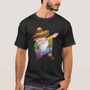 T-shirt Dabbing Gnome Cinco De Mayo Sombrero Poncho Men Bo