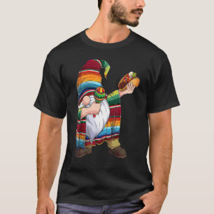 T-shirt Dabbing Gnome Cinco De Mayo Taco Poncho Serape Boy