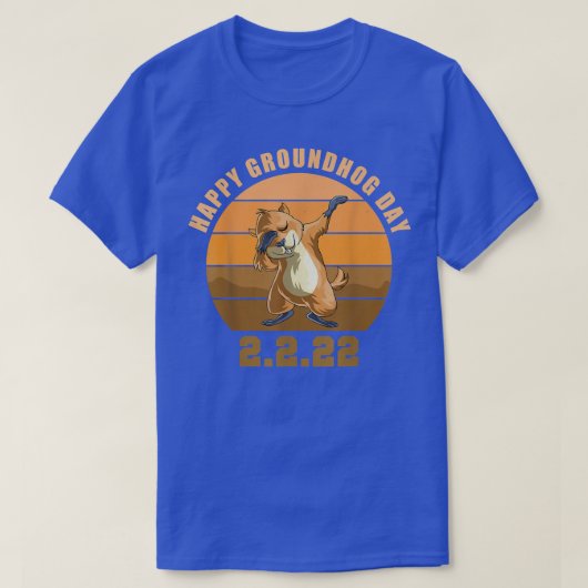 T-shirt Dabbing Groundhog Lovers (Design devant)